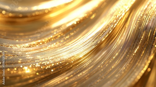 Abstract golden light rays background