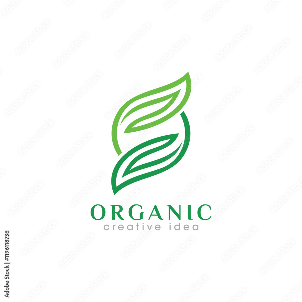 Fototapeta premium Creative Organic Concept Logo Design