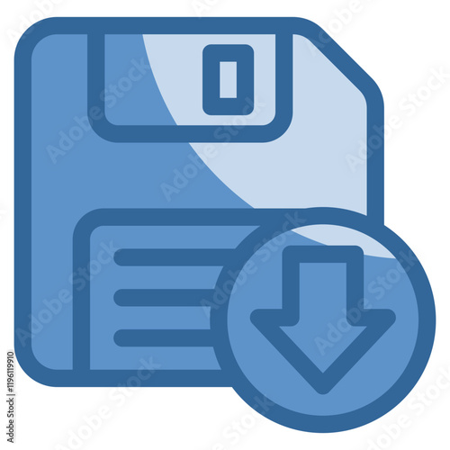 Save Icon Element For Design