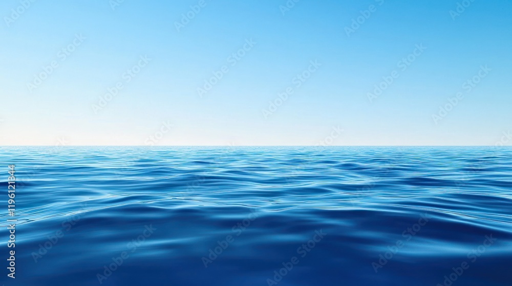 Obraz premium Serene Blue Ocean Horizon