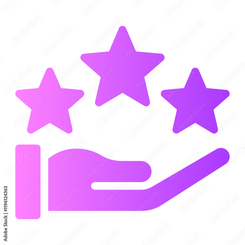 Fototapeta premium stars gradient icon