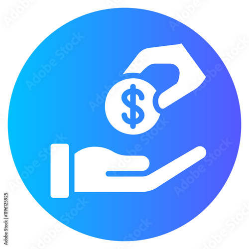 generosity gradient icon