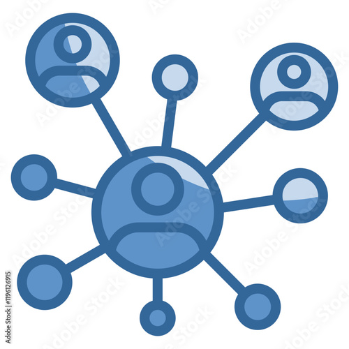 Networking Icon Element For Design