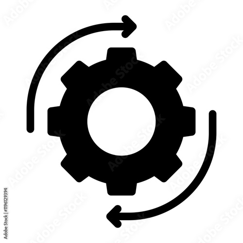 change management glyph icon