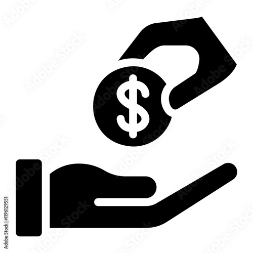 generosity glyph icon