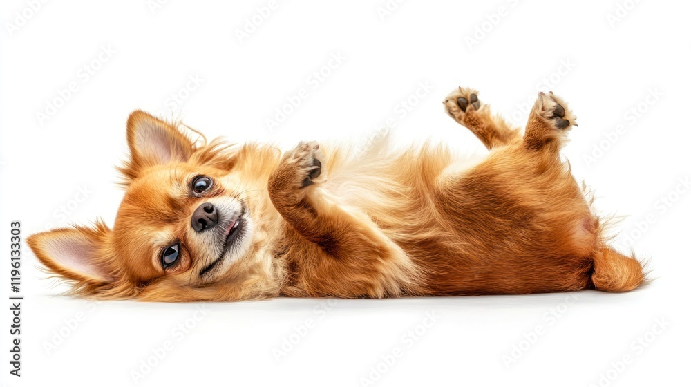 Adorable Chihuahua Lying on its Back Adorable Chihuahua Lying on its Back