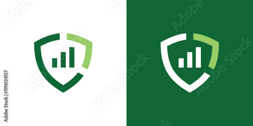 logo design safe financial invest,grow,growth,arrow,up,symbol,icon,idea,creative.