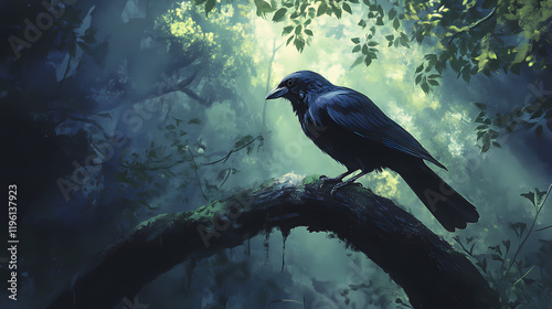 The occasional bird chirps overhead, adding a natural soundtrack to the scene. Shadowsong. Illustration