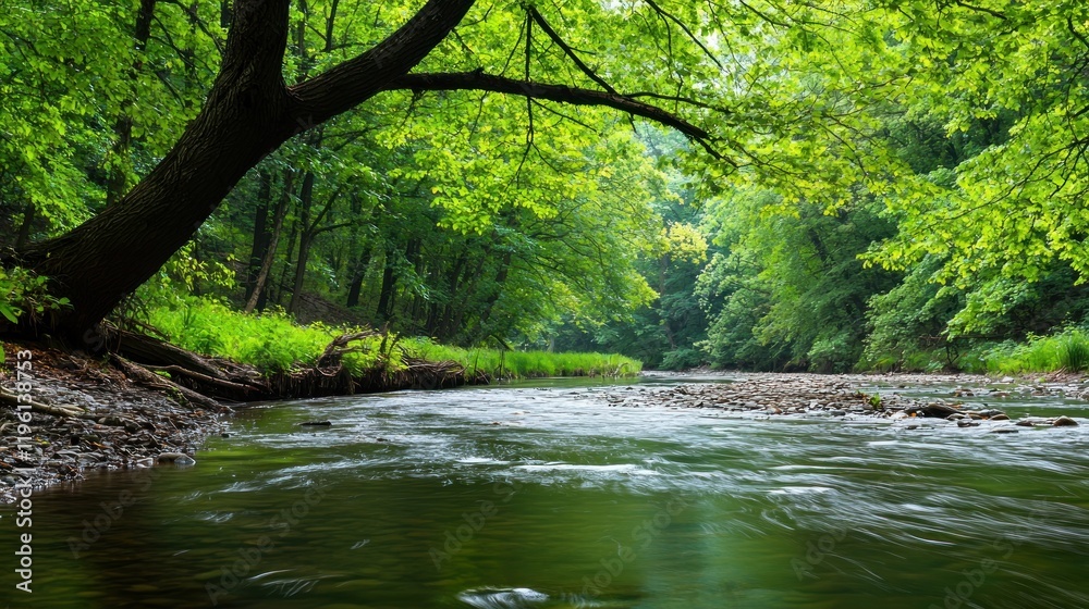 Fototapeta premium Tranquil Forest Stream