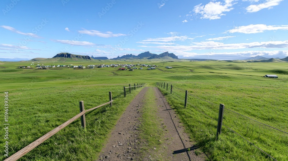Fototapeta premium Serene Rural Landscape