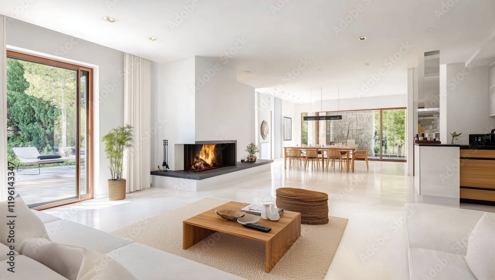 Stylish Modern Living Room with Open Space and Natural Light, Inviting Cozy Atmosphere
Stylish Modern Living Room with Open Space and Natural Light, Inviting Cozy Atmosphere
