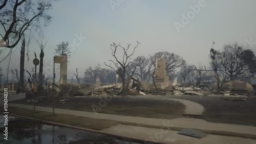Driving through a war zone after the palisades fire destroyed the town