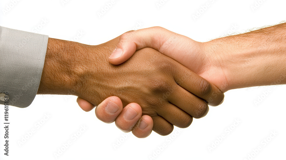 Mid angle shot of professional handshake, symbolizing agreement and collaboration Mid angle shot of professional handshake, symbolizing agreement and collaboration