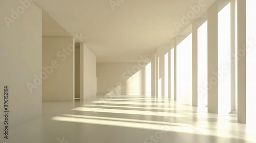 Modern Minimalistic Office Space with Natural Light and Clean Design