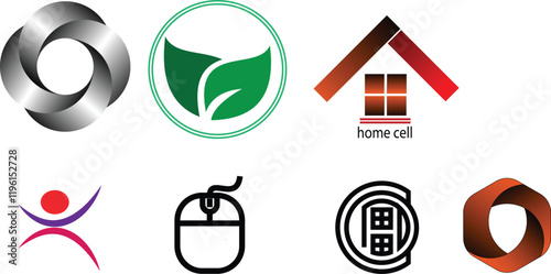 1. Minimalistic and Elegant Design: A modern, sleek business card logo featuring simple lines and subtle details. The logo uses neutral tones like black, white, or grey, paired with a professional fon