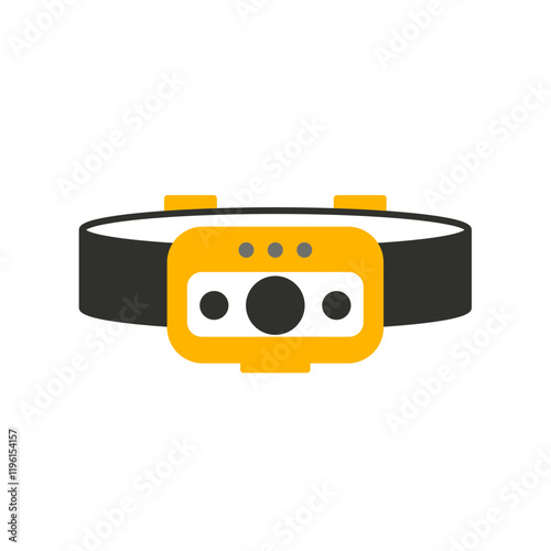 headlamp climbing equipment flat yellow 