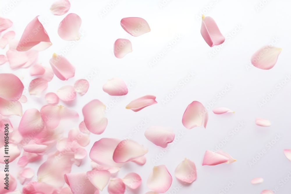 Petals background design white. Petals background design white.