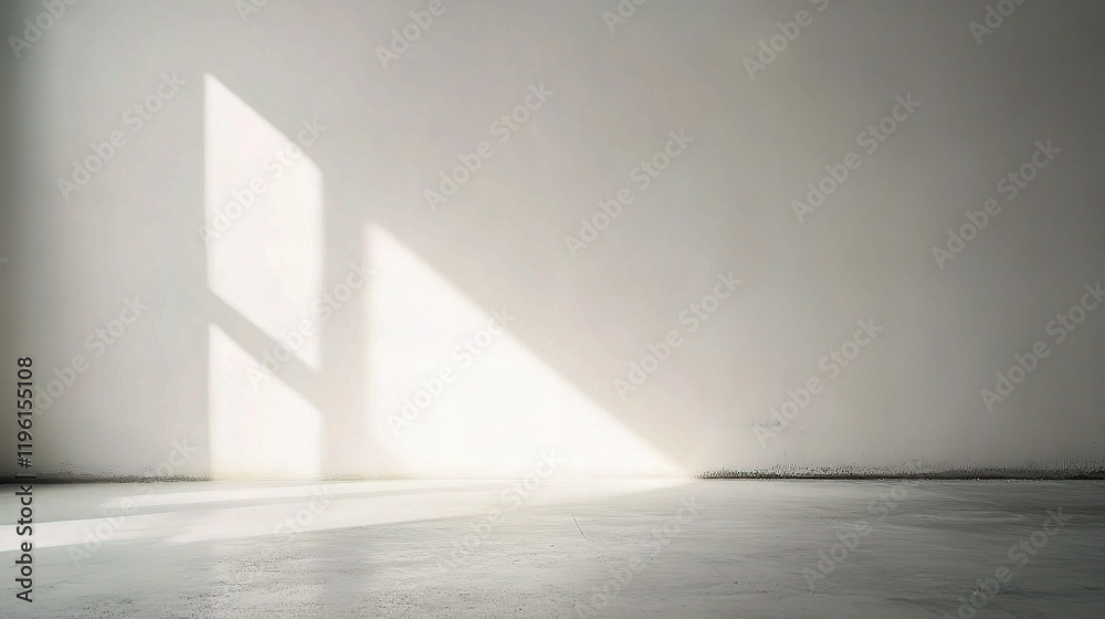 Empty White Corner in Industrial Office with Soft Natural Light Empty White Corner in Industrial Office with Soft Natural Light