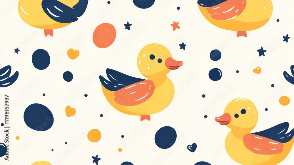 duck seamless pattern rubber duck shower bathroom toy bird chicken vector pet scarf isolated cartoon animal tile wallpaper repeat background illustration doodle design duck seamless pattern rubber duck shower bathroom toy bird chicken vector pet scarf isolated cartoon animal tile wallpaper repeat background illustration doodle design