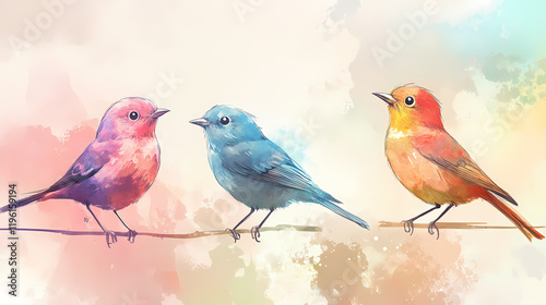 bird colorful cute birds