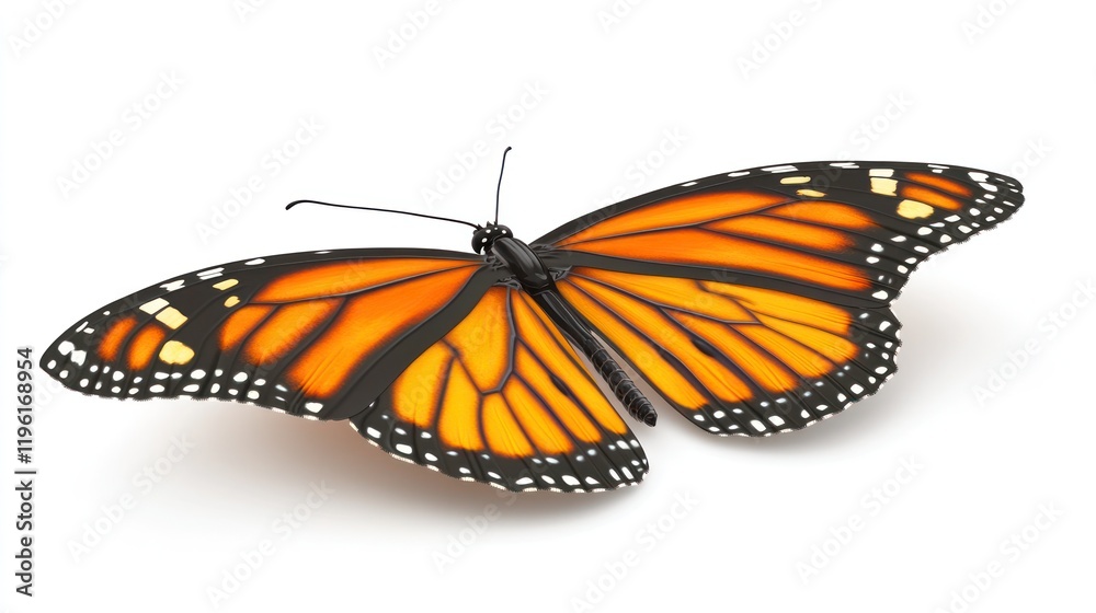 Fototapeta premium Closeup of a Monarch Butterfly
