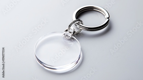 Blank Circular Acrylic Keychain