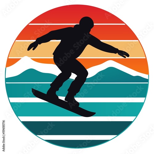 surfer silhouette vector