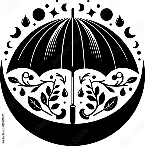 vector illustration of an umbrella