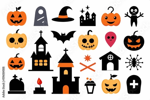 halloween pumpkin set