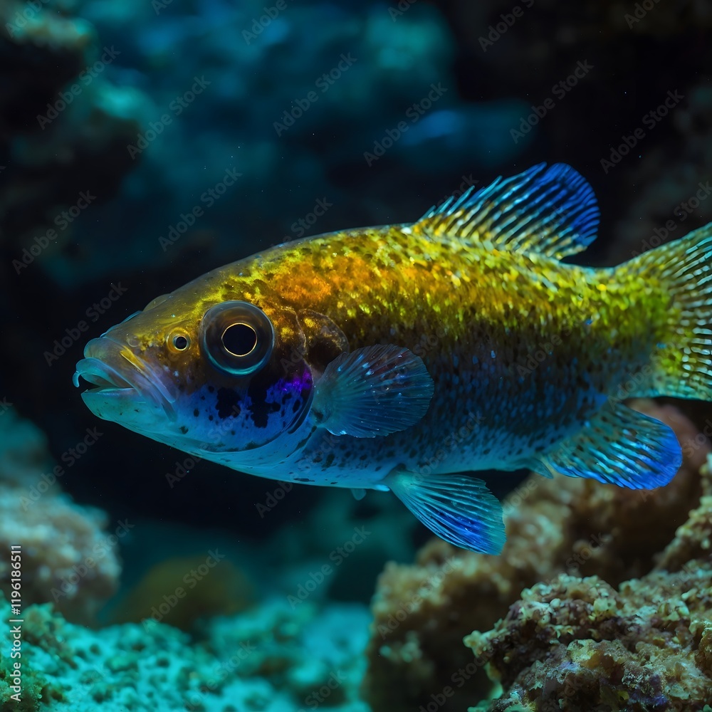 Radiant Calm: The Colorful Devils Hole Pup-fish in a Mystical Underwater Realm Radiant Calm: The Colorful Devils Hole Pup-fish in a Mystical Underwater Realm