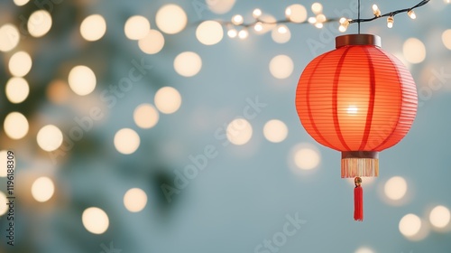 Illuminating traditions chinese vibrant lantern decor celebrating cultural heritage photo