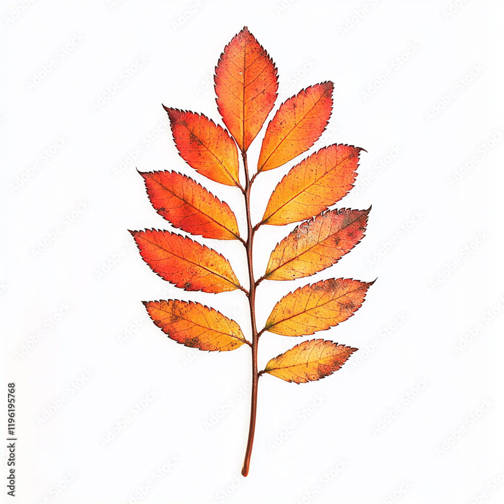Fototapeta premium autumn leaves isolated on white