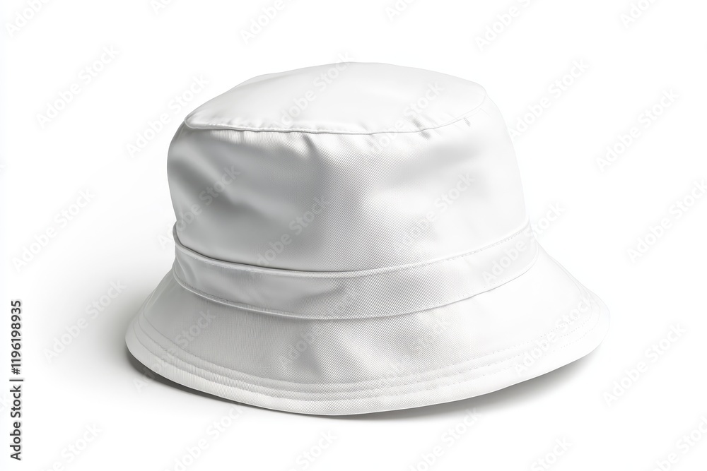 White bucket hat isolated on white background. (9) White bucket hat isolated on white background. (9)