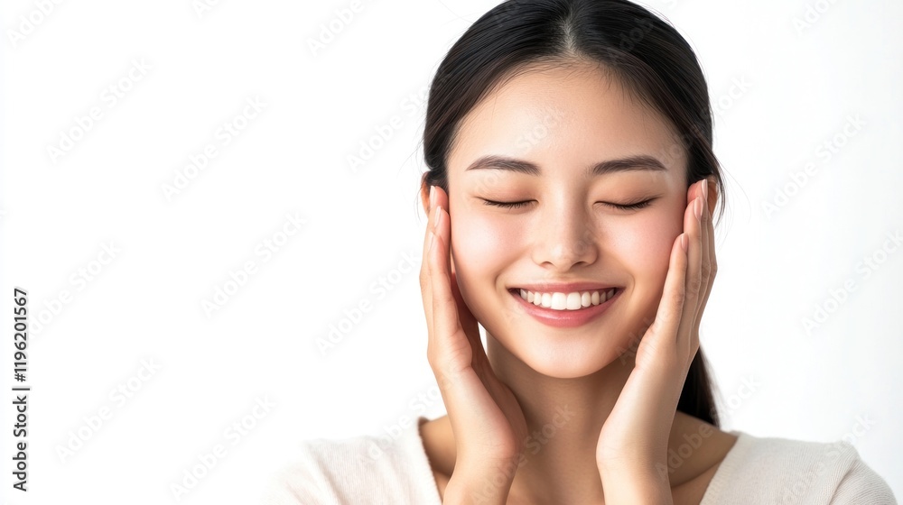 Radiant Beauty: A Portrait of Serenity and Skincare Radiant Beauty: A Portrait of Serenity and Skincare