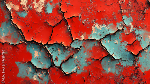 Grungy concret texture with abstract patterns and flaking effect , cracking, patina, aged appearance. Blazetide. Illustration