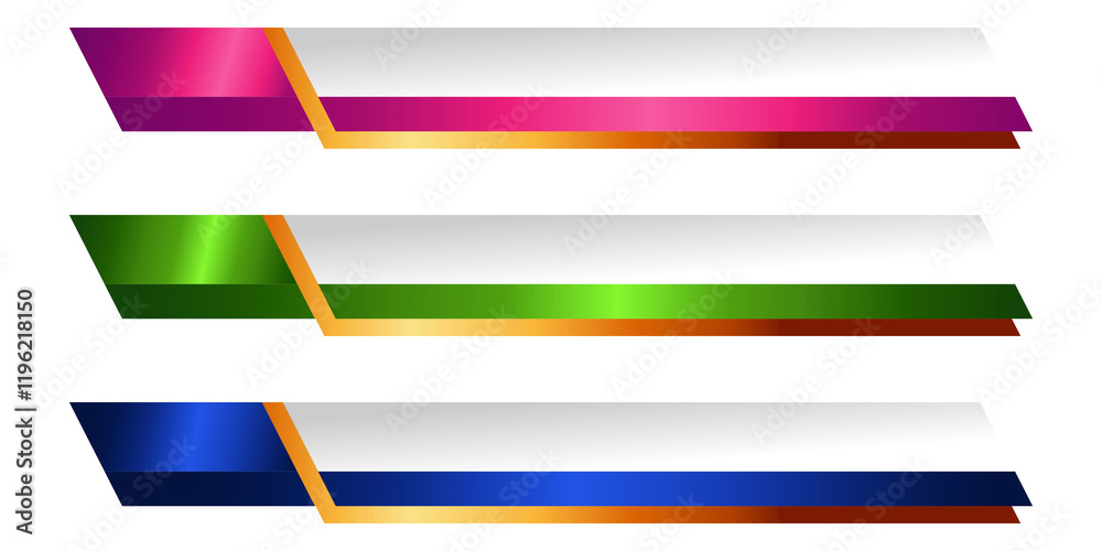 Collection of lower third vector design banners for TV broadcast news, Breaking, Sports Collection of lower third vector design banners for TV broadcast news, Breaking, Sports
