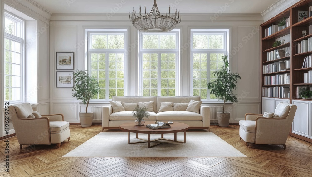 Fototapeta premium modern living room 