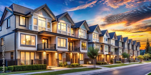 New Townhouses For Sale - Modern Residential Row Homes - Double Exposure Photography