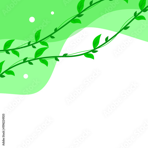 Green Leaf Vine Corner