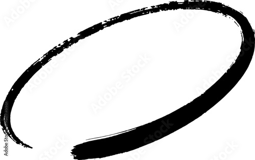 handdrawn circle	