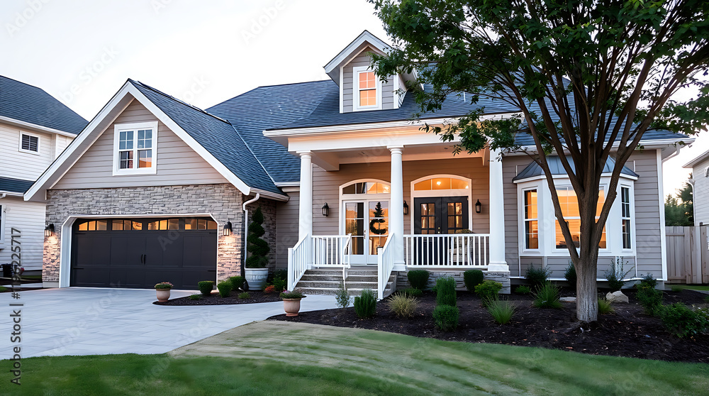 Luxury Home Exterior: Modern Architectural Design and Landscaping Luxury Home Exterior: Modern Architectural Design and Landscaping