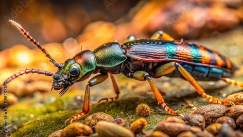 Rove Beetle Paederus Fuscipes Macro Photography - High Depth of Field Insect Closeup photo