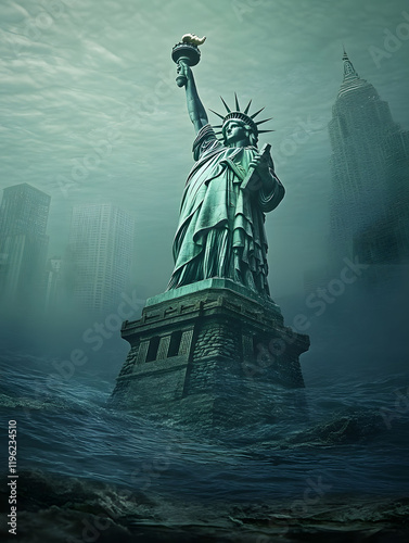 Submerged Liberty: A Dystopian Vision of New York