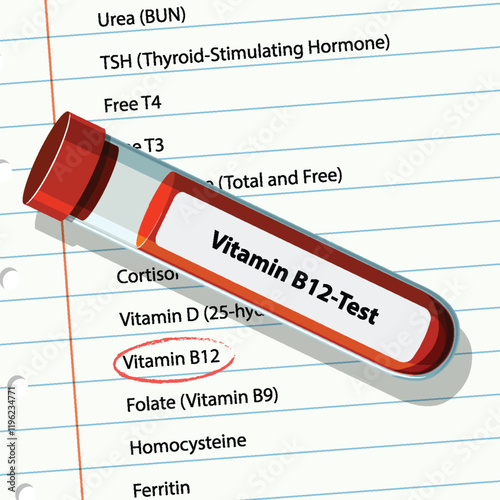 Vitamin B12 Test Illustration