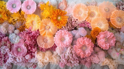 Wallpaper Mural A colorful mix of fan corals and soft corals, creating an underwater scene full of life and movement Torontodigital.ca