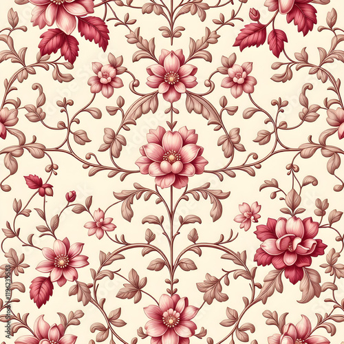 seamless pattern with flowers