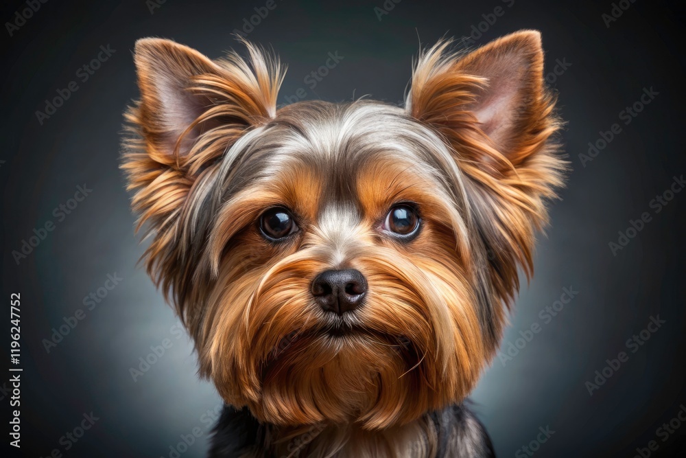 Yorkshire Terrier Portrait Photography: Studio Shot, Fluffy Dog, Cute Puppy, Dog Photoshoot, Pet Photography Yorkshire Terrier Portrait Photography: Studio Shot, Fluffy Dog, Cute Puppy, Dog Photoshoot, Pet Photography
