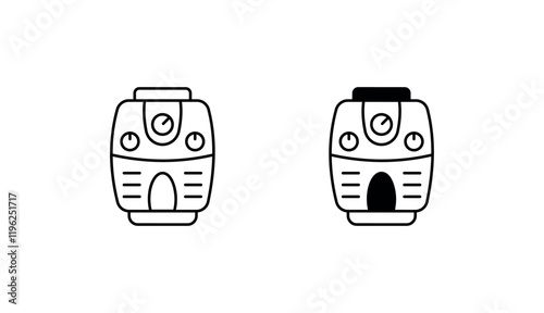 Air Cooler icon design with white background stock illustration