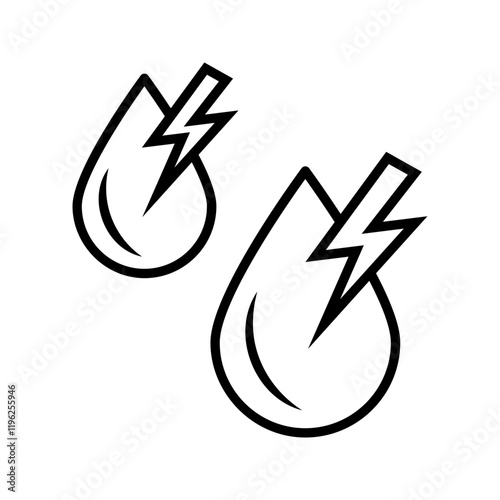 Hydroelectric Power Plant Icon Logo Design Vector Template Pixel Perfect Sign And Symbol Illustration, on white background, eps 10.