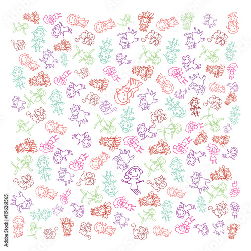 seamless pattern with pink roses
